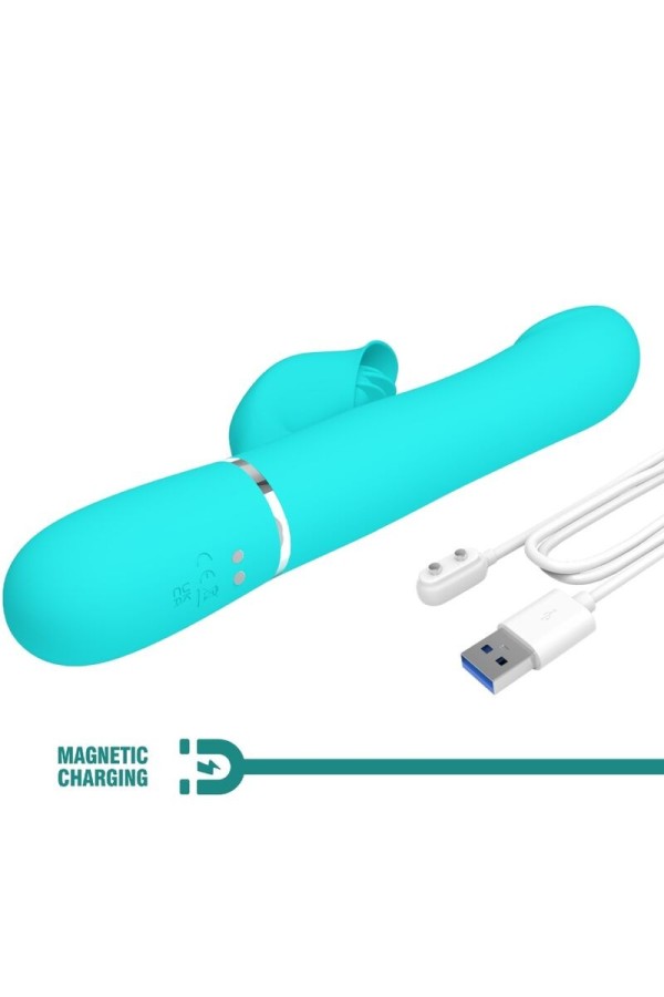 Rabbit Vibrator Pearls Aqua Green von Pretty Love Flirtation kaufen | Fesselliebe