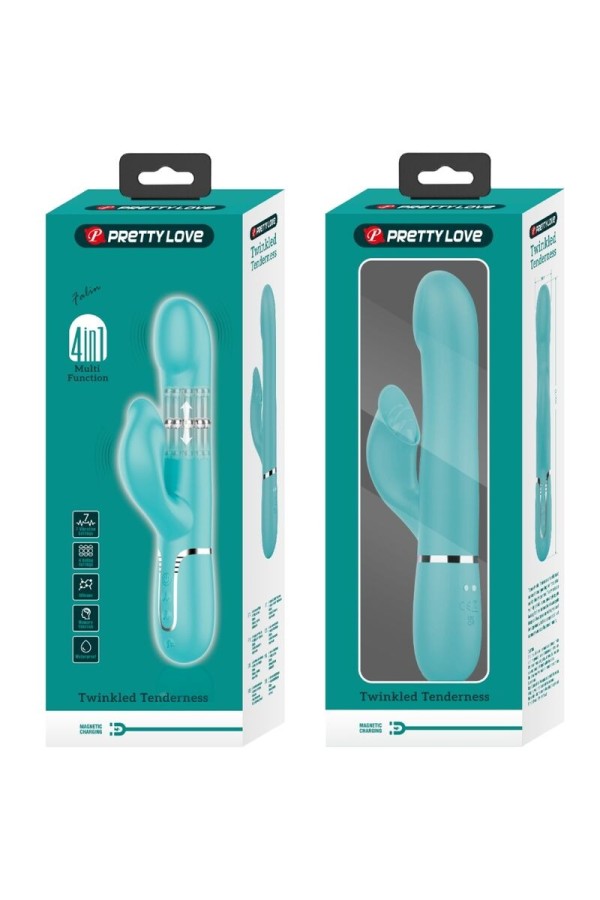 Rabbit Vibrator Pearls Aqua Green von Pretty Love Flirtation kaufen | Fesselliebe