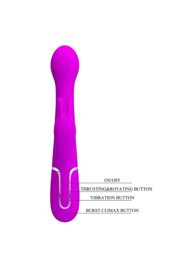 Dejon Rabbit Vibrator 3 in 1 Multifunktionsviolett von Pretty Love Flirtation kaufen | Fesselliebe