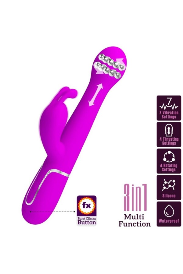 Dejon Rabbit Vibrator 3 in 1 Multifunktionsviolett von Pretty Love Flirtation kaufen | Fesselliebe