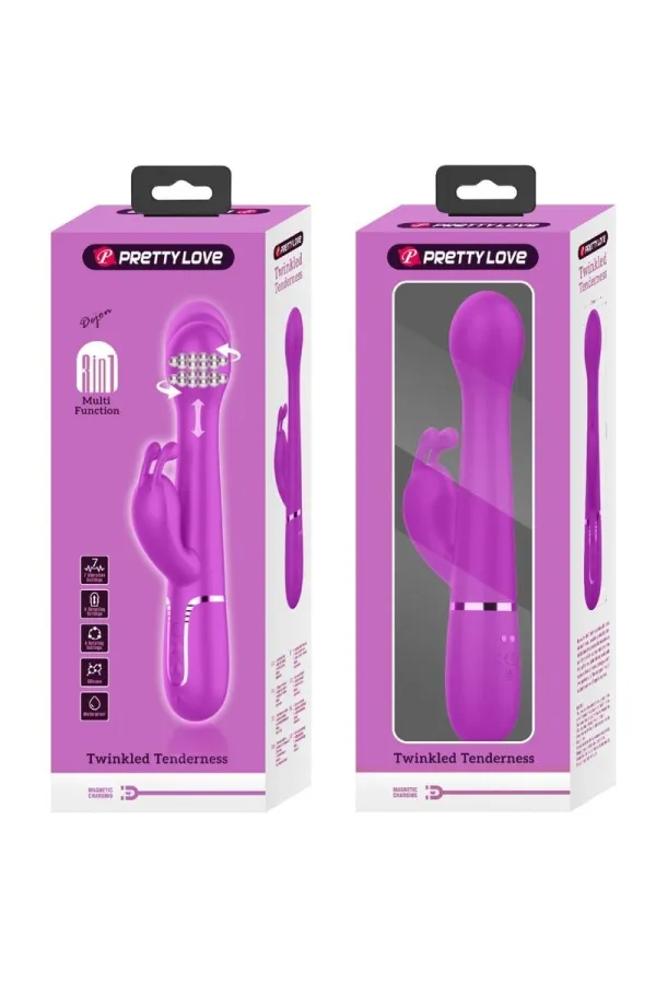 PRETTY LOVE - DEJON RABBIT VIBRATOR 3 IN 1 MULTIFUNKTIONSVIOLETT kaufen - Fesselliebe