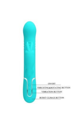 Coale Rabbit Vibrator Perlen Aquagrün von Pretty Love Flirtation kaufen | Fesselliebe
