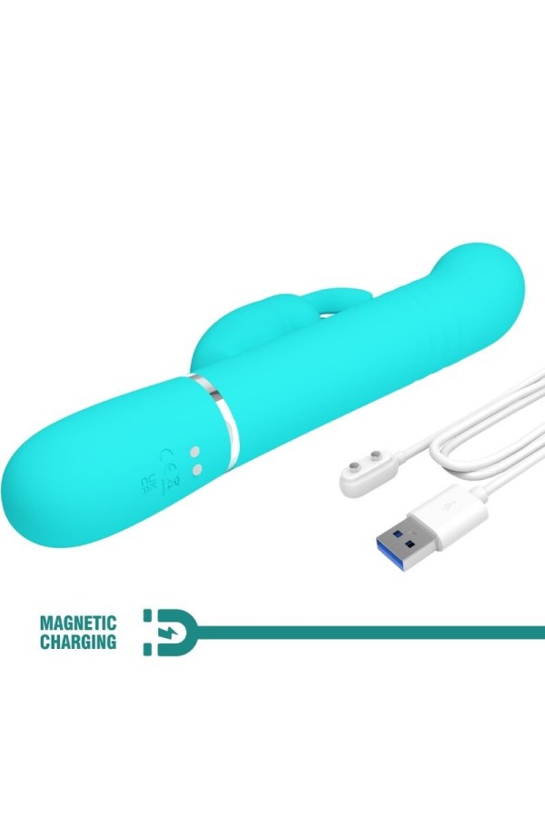 Coale Rabbit Vibrator Perlen Aquagrün von Pretty Love Flirtation kaufen | Fesselliebe
