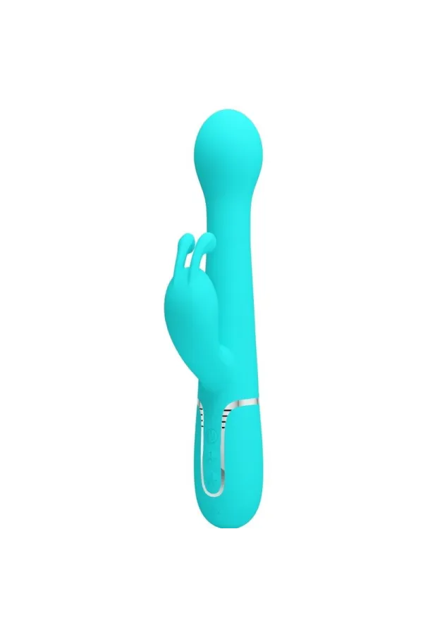 PRETTY LOVE - DEJON RABBIT VIBRATOR 3 IN 1 MULTIFUNKTIONS-AQUAGRÜN kaufen - Fesselliebe