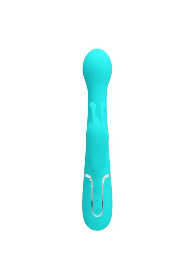 PRETTY LOVE - DEJON RABBIT VIBRATOR 3 IN 1 MULTIFUNKTIONS-AQUAGRÜN kaufen - Fesselliebe