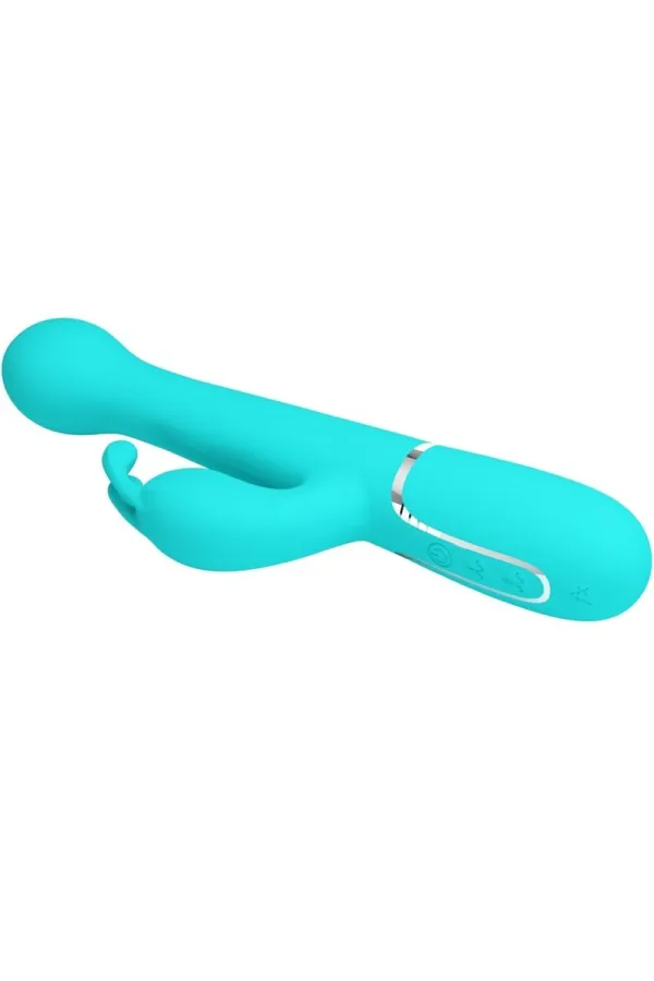 PRETTY LOVE - DEJON RABBIT VIBRATOR 3 IN 1 MULTIFUNKTIONS-AQUAGRÜN kaufen - Fesselliebe