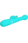 PRETTY LOVE - DEJON RABBIT VIBRATOR 3 IN 1 MULTIFUNKTIONS-AQUAGRÜN kaufen - Fesselliebe