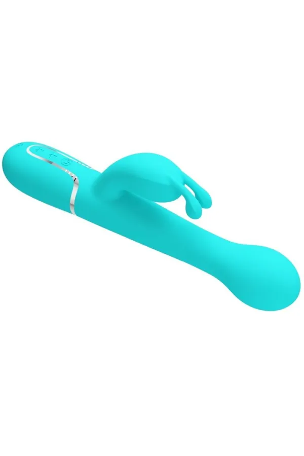 PRETTY LOVE - DEJON RABBIT VIBRATOR 3 IN 1 MULTIFUNKTIONS-AQUAGRÜN kaufen - Fesselliebe