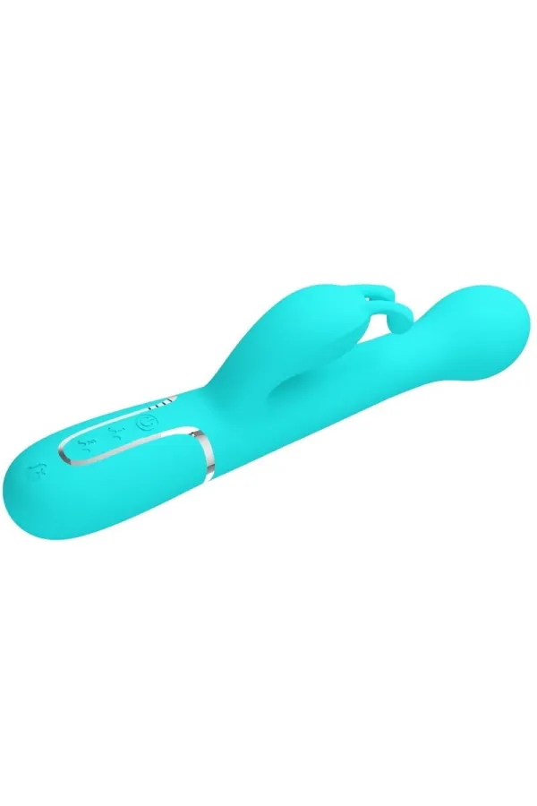 PRETTY LOVE - DEJON RABBIT VIBRATOR 3 IN 1 MULTIFUNKTIONS-AQUAGRÜN kaufen - Fesselliebe