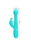 PRETTY LOVE - DEJON RABBIT VIBRATOR 3 IN 1 MULTIFUNKTIONS-AQUAGRÜN kaufen - Fesselliebe