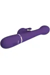 PRETTY LOVE - DEJON RABBIT VIBRATOR 3 IN 1 MULTIFUNKTIONS-LILA