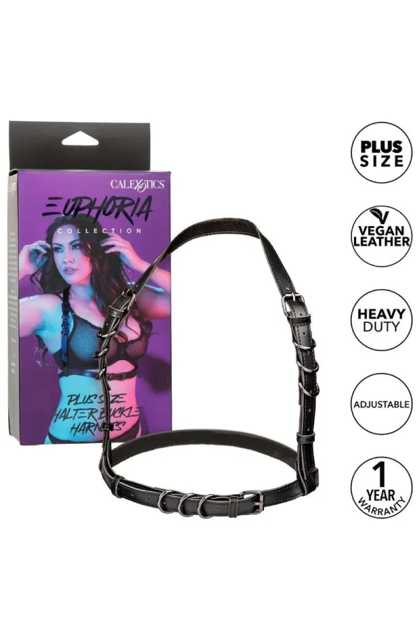 CALIFORNIA EXOTICS - EUPHORIA PLUS SIZE BUCKLE HARNESS SCHWARZ kaufen - Fesselliebe