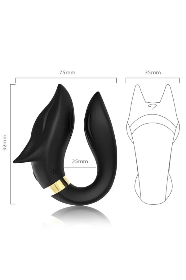 Fox Vibrator für Paare mit Fernbedienung Schwarz von Armony For Couples kaufen - Fesselliebe