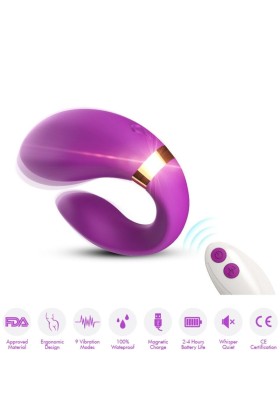 Crescent Vibrator für Paare, mit Fernbedienung, Lila von Armony For Couples kaufen | Fesselliebe