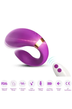 Crescent Vibrator für Paare, Fernbedienung, Lila von Armony For Couples