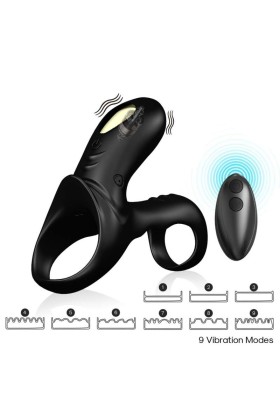 Ranger Doppelvibratorring für Paare Schwarz von Armony For Him kaufen | Fesselliebe