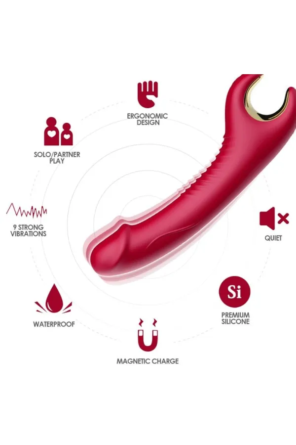 Prince Dildo Vibrator & Rotator Rot von Armony Vibrators kaufen - Fesselliebe