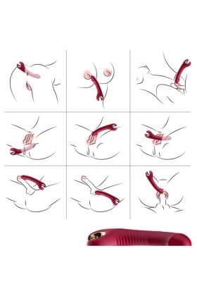 Prince Dildo Vibrator & Rotator Rot von Armony Vibrators kaufen | Fesselliebe