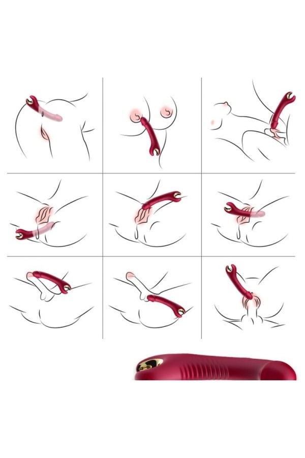 Prince Dildo Vibrator & Rotator Rot von Armony Vibrators kaufen | Fesselliebe