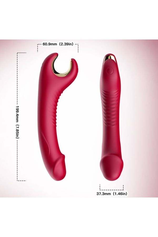 Prince Dildo Vibrator & Rotator Rot von Armony Vibrators kaufen | Fesselliebe