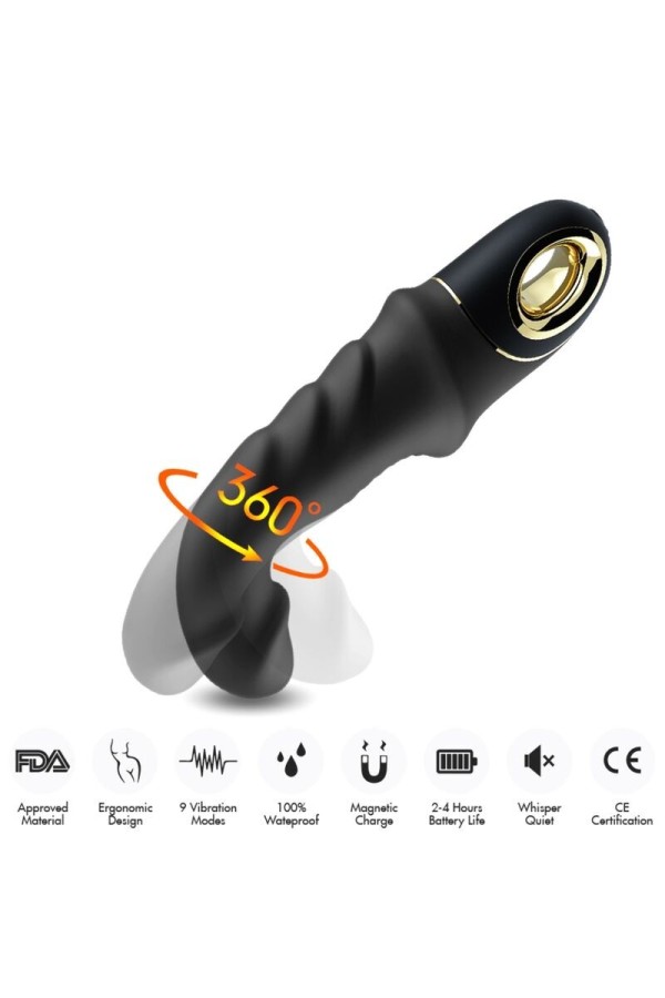 Joyblade Dildo Vibrator Rotator Schwarz von Armony Vibrators kaufen | Fesselliebe