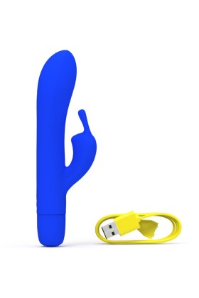 Bwild Bunny Infinite Klassischer wiederaufladbarer Vibrator aus Blauem Silikon von B Swish kaufen | Fesselliebe