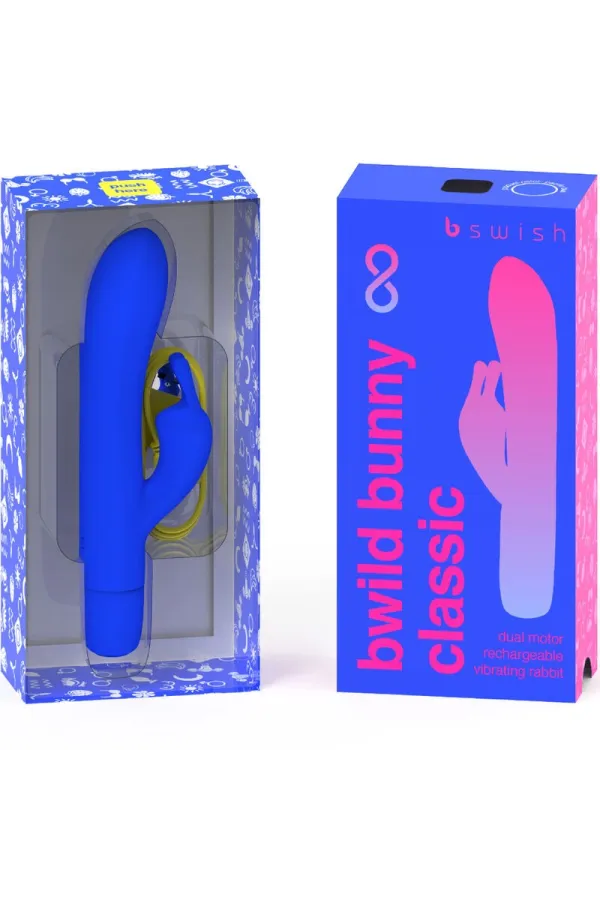 Bwild Bunny Infinite Klassischer Wiederaufladbarer Vibrator Aus Blauem Silikon von B Swish kaufen - Fesselliebe