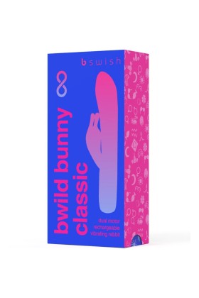 Bwild Bunny Infinite Klassischer wiederaufladbarer Vibrator aus Blauem Silikon von B Swish kaufen | Fesselliebe