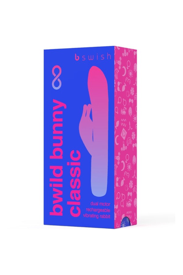 Bwild Bunny Infinite Klassischer wiederaufladbarer Vibrator aus Blauem Silikon von B Swish kaufen | Fesselliebe