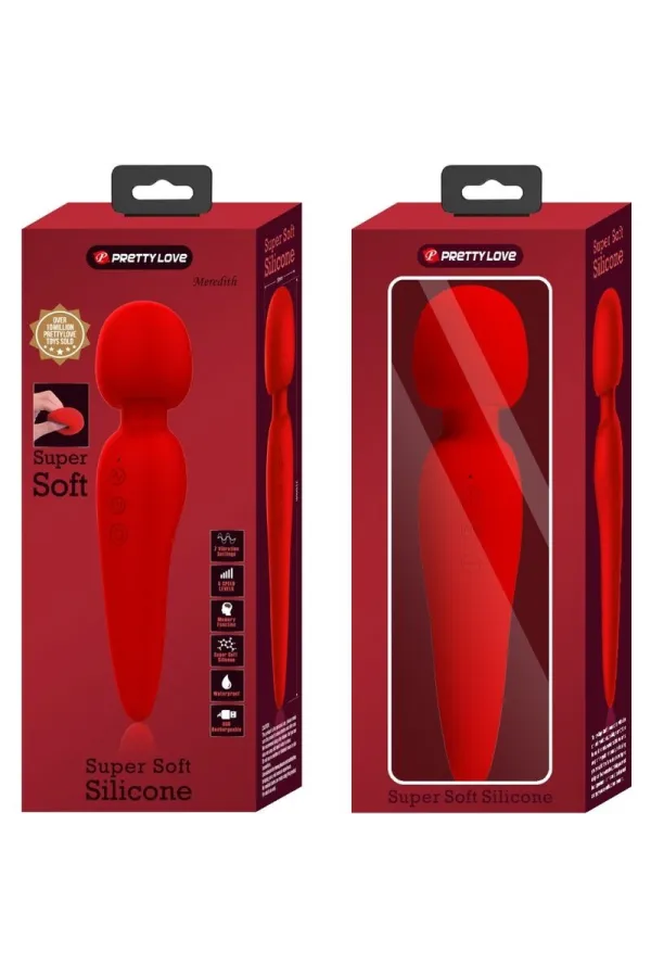 PRETTY LOVE - MEREDITH MASSAGER 12 VIBRATIONSMODI ROT kaufen - Fesselliebe