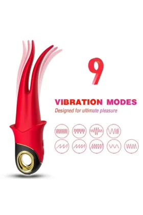 Shadow Vibrator Doppelkopf Teasing Rot von Armony Vibrators