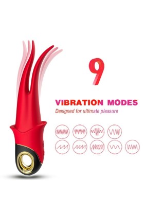 Shadow Vibrator Doppelkopf Teasing Rot von Armony Vibrators kaufen | Fesselliebe
