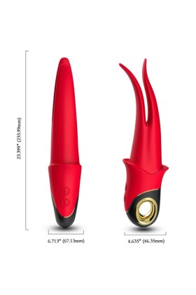 Shadow Vibrator Doppelkopf Teasing Rot von Armony Vibrators kaufen | Fesselliebe