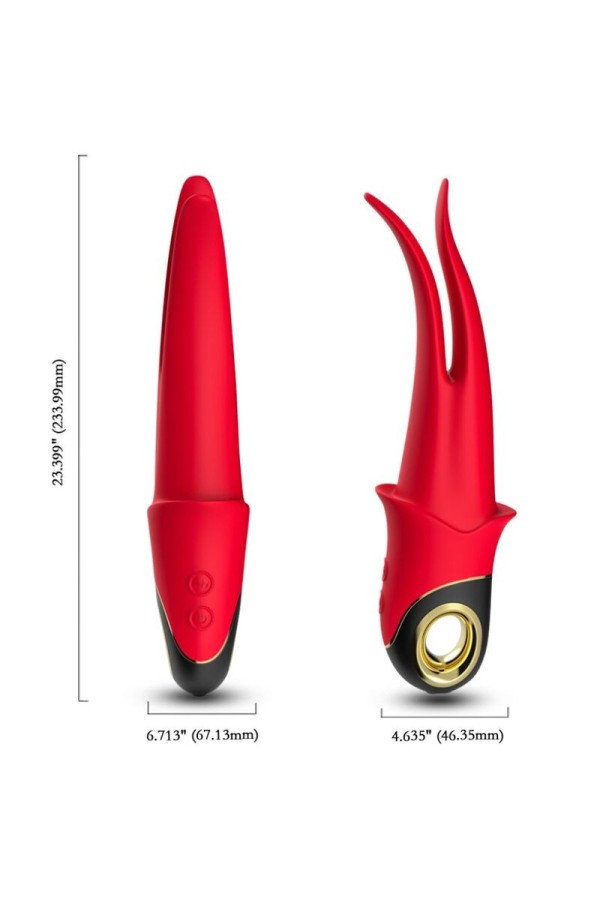 Shadow Vibrator Doppelkopf Teasing Rot von Armony Vibrators kaufen | Fesselliebe