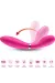 Y-Wand Massager & Vibrator Doppelkopf Fuchsia von Armony Massagers