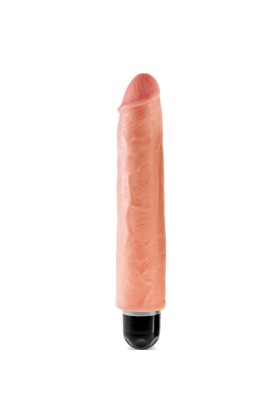 Steifer realistischer Vibrator 25.4 cm Natürlich von King Cock kaufen | Fesselliebe