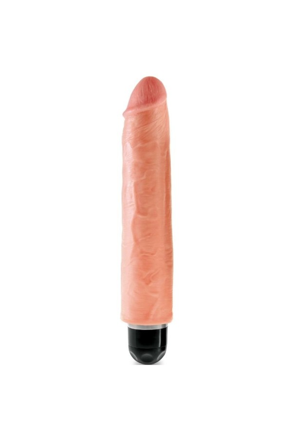 Steifer realistischer Vibrator 25.4 cm Natürlich von King Cock kaufen | Fesselliebe