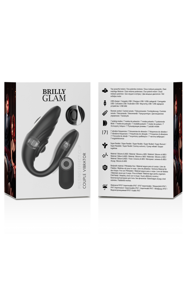Paar mit Pulsierender und Vibrierender mit Fernbedienung von Brilly Glam kaufen | Fesselliebe