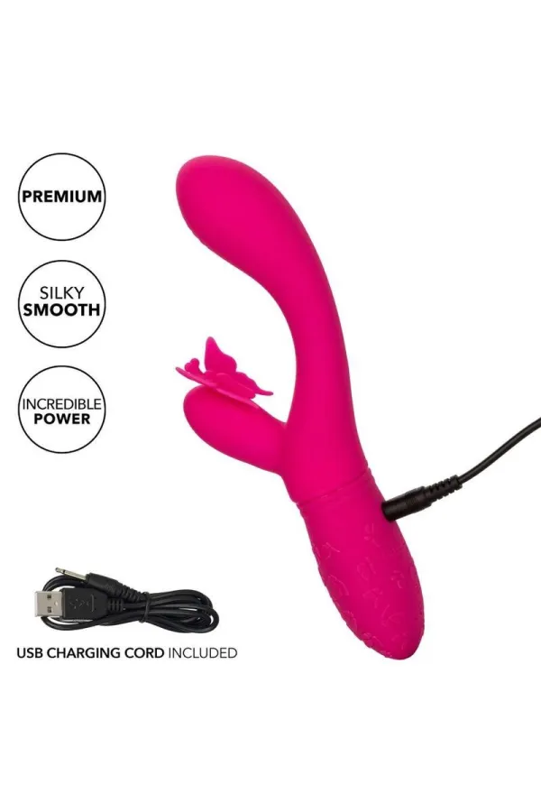 Butterfly Kiss Flutter Vibrator Rosa von California Exotics kaufen - Fesselliebe