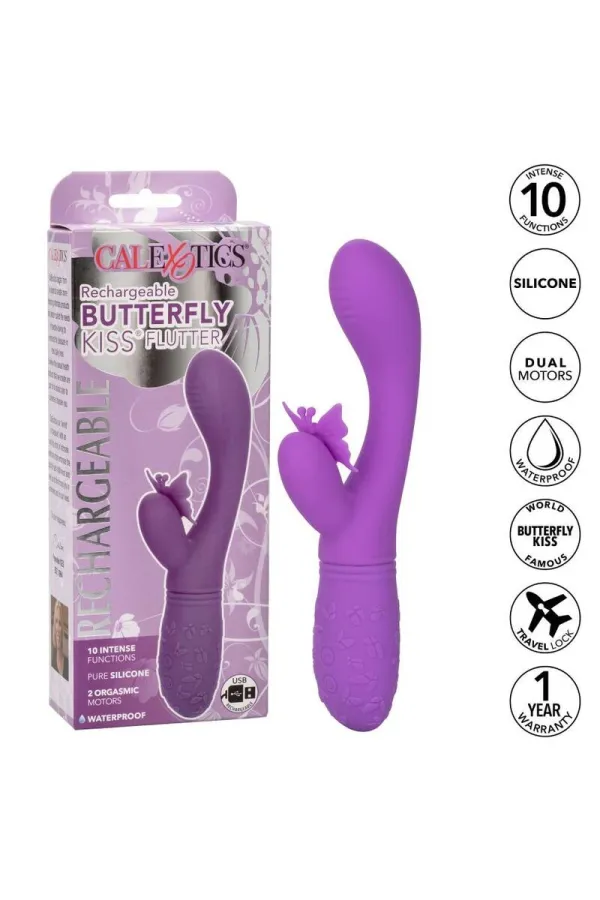 Butterfly Kiss Flutter Vibrator Violett von California Exotics kaufen - Fesselliebe