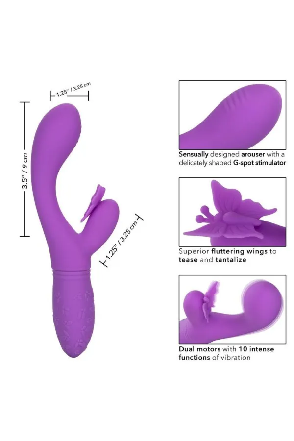 Butterfly Kiss Flutter Vibrator Violett von California Exotics kaufen - Fesselliebe