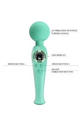 Skyler Green Wand Vibrator von Pretty Love Led