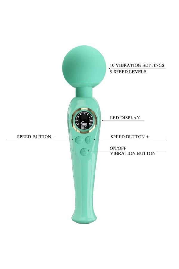 Skyler Green Wand Vibrator von Pretty Love Led