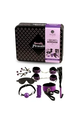 Bdsm Set 8pcs Purble / Black. von Secretplay 100% Fetish