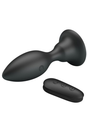 Analstecker mit Vibration, Schwarze mit Fernbedienung von Mr Play kaufen | Fesselliebe