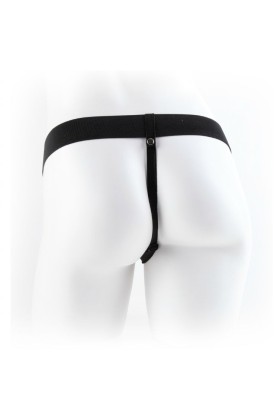 9 Hohl Strap-On mit Hoden 22,9 cm Braun von Fetish Fantasy Series kaufen | Fesselliebe