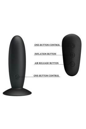 Analstecker mit Vibration, Schwarze mit Fernbedienung von Mr Play kaufen | Fesselliebe