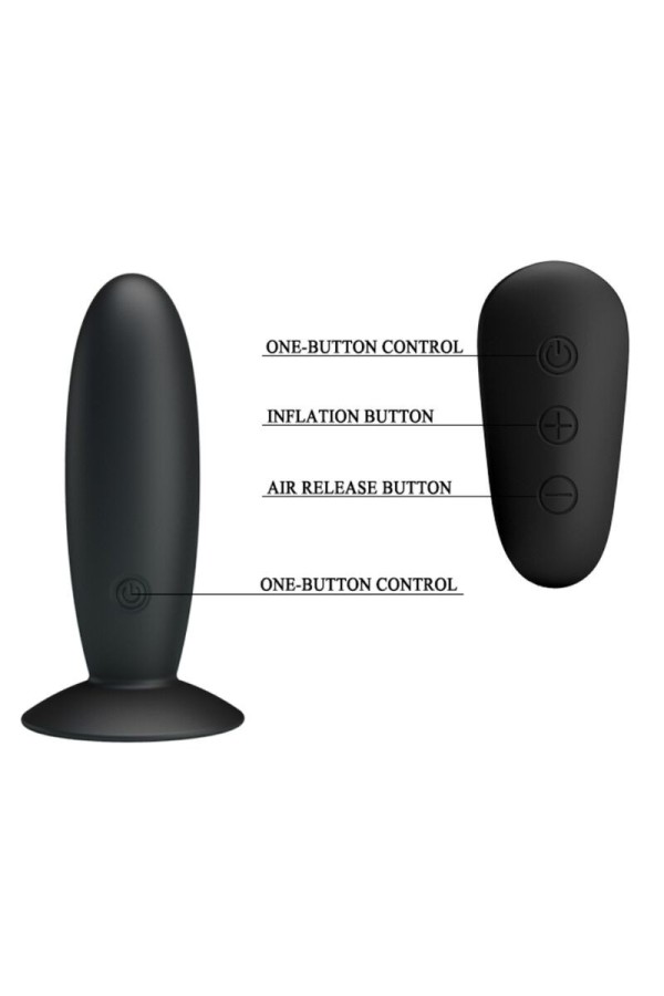 Analstecker mit Vibration, Schwarze mit Fernbedienung von Mr Play kaufen | Fesselliebe
