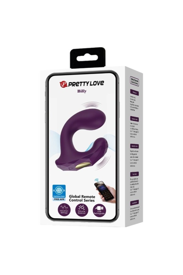 Billy Vibrationsfernbedienung Lila mit kostenloser App von Pretty Love kaufen | Fesselliebe