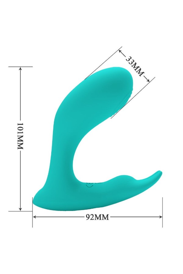 Idabelle Vibration & Pulsation mit Fernbedienung Blau von Pretty Love Bottom kaufen | Fesselliebe